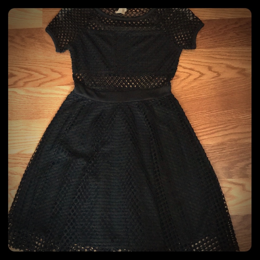 Black Netted Dress